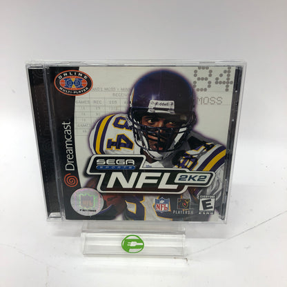 NFL 2K2 (Sega Dreamcast, 2001) Complete in Box w/ Manual, CIB