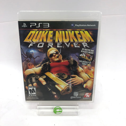 Duke Nukem Forever (Sony PlayStation 3 PS3, 2011) CIB w 3D Glasses