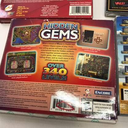 Lot of 9 Find-It, Multi-Game Packs for PC [Luxor, Mahjongg, Atari2600 and More]