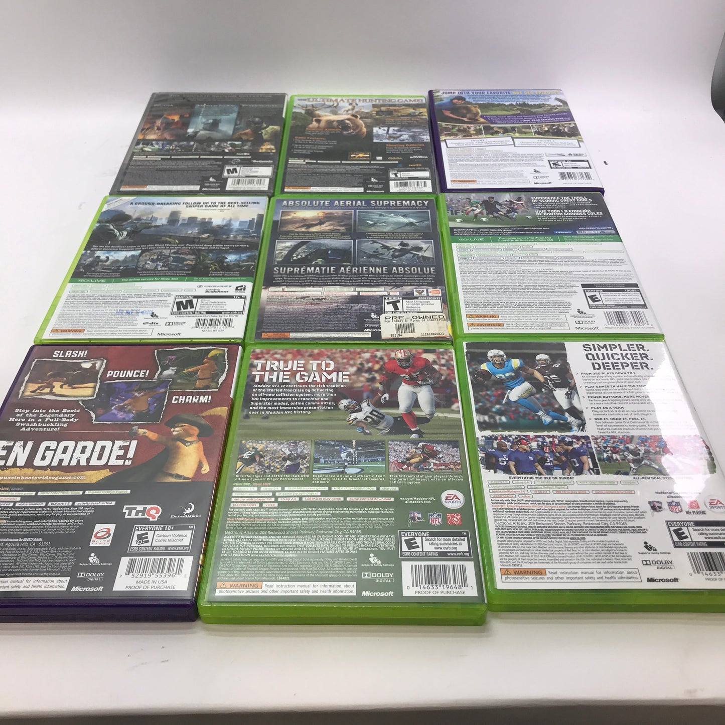 Lot of 133 Microsoft Xbox 360 Games [Call of Duty, Gears of War and More]