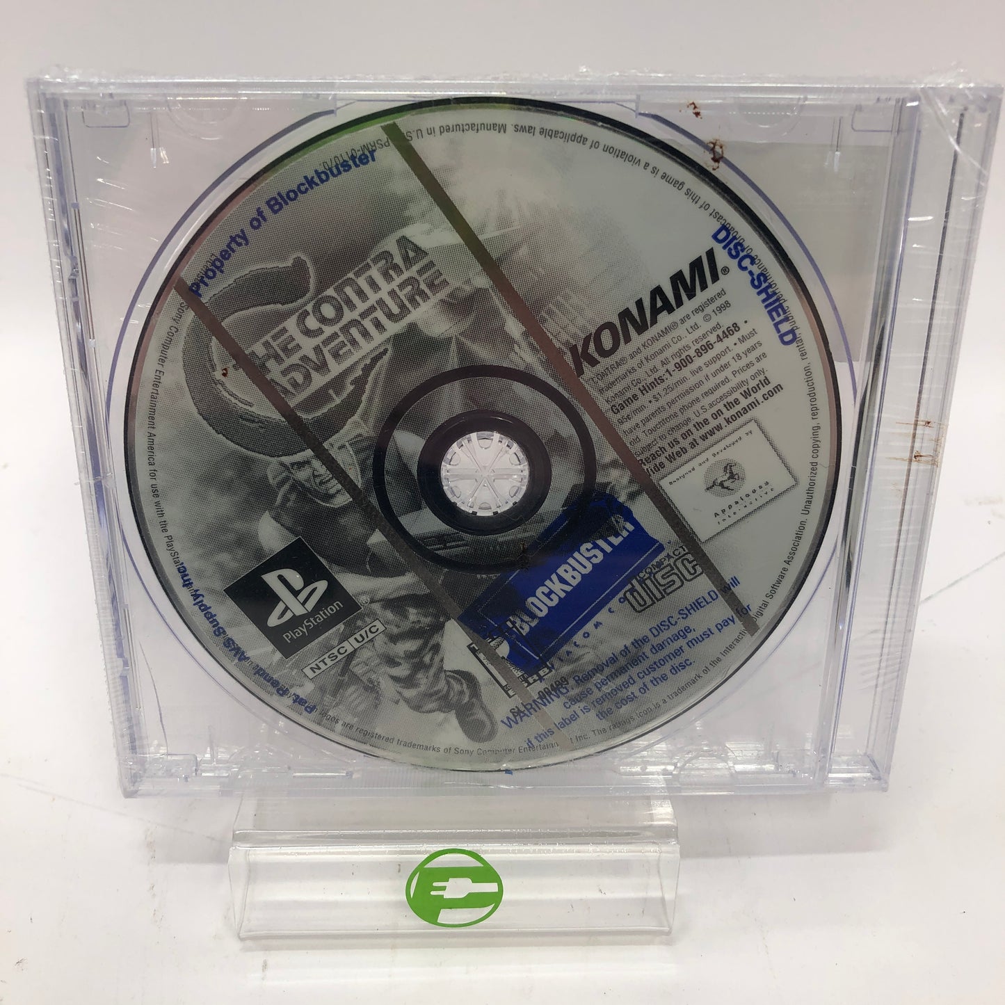 Contra Adventure (Sony PlayStation 1 PS1 1998) Disc Only Blockbuster Rental Disc