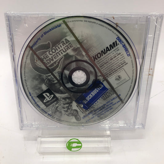 Contra Adventure (Sony PlayStation 1 PS1 1998) Disc Only Blockbuster Rental Disc