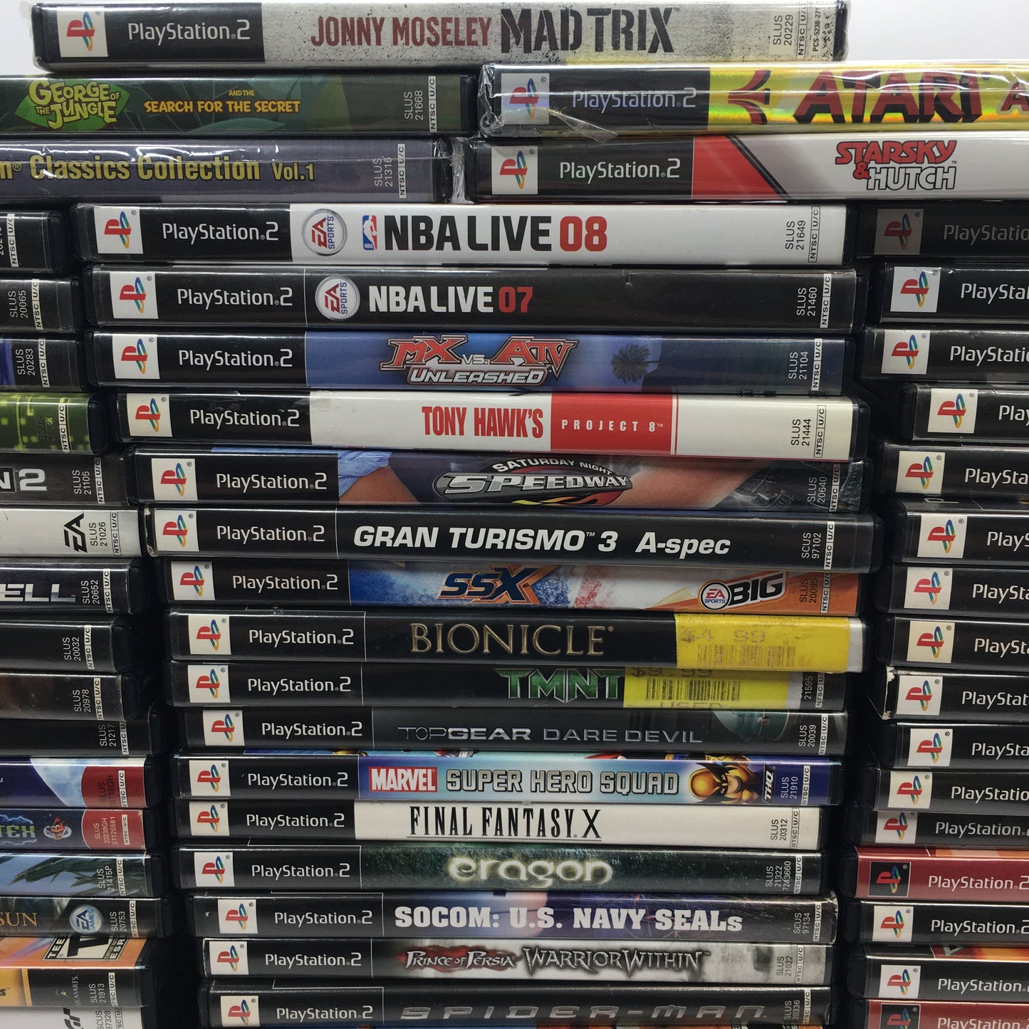 Lot of 79 Sony PlayStation 2 PS2 Games [Call of Duty, Kingdom Hearts and More]