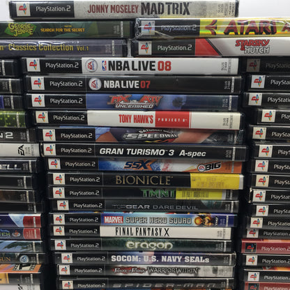 Lot of 79 Sony PlayStation 2 PS2 Games [Call of Duty, Kingdom Hearts and More]