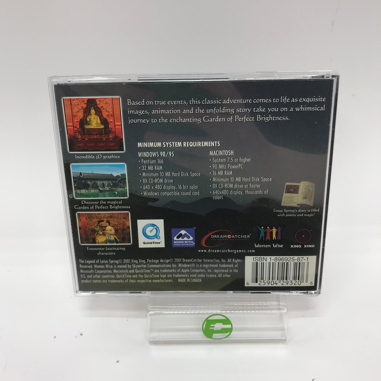 The Legend Of Lotus Spring (PC, NaN) Complete in Original Box w/ Inserts, CIB
