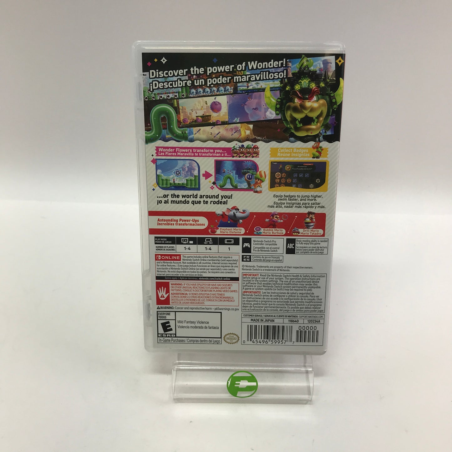 Super Mario Bros. Wonder (Nintendo Switch, 2023) in Original Box CIB