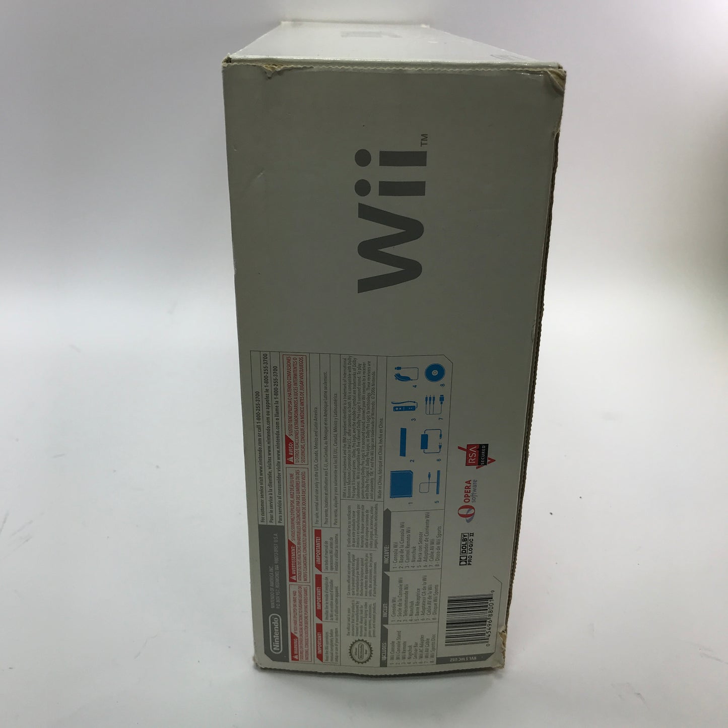 Nintendo Wii Video Game Console RVL-001 White w WiiSports Game CIB