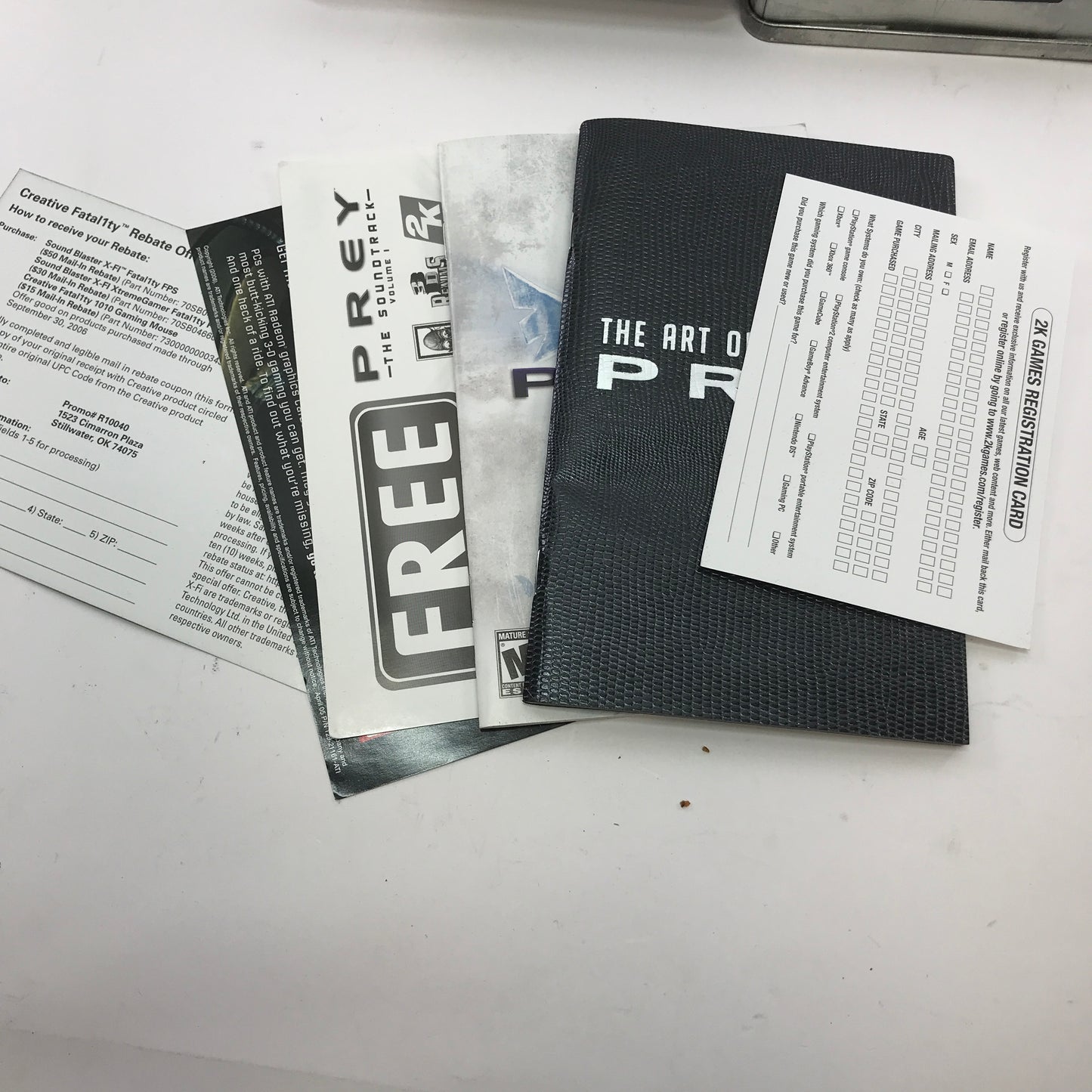 Prey [Limited Collector's Edition] (PC, 2006) Complete in Box w Figures CIB