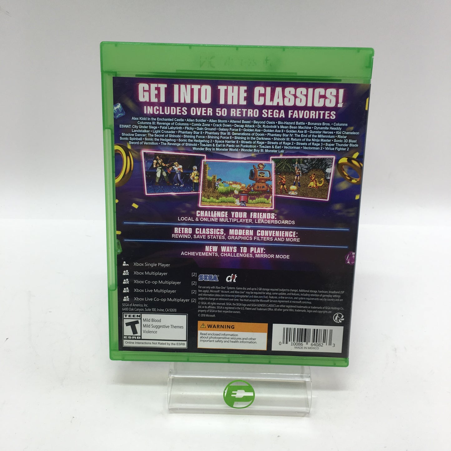 Sega Genesis Classics (Microsoft Xbox One, 2019) in Original Box w/ Poster