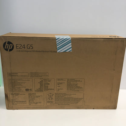 New HP E24 G5 23.8" FHD 75 Hz Tilt Height Adjustable Pivot Swivel Stand Monitor