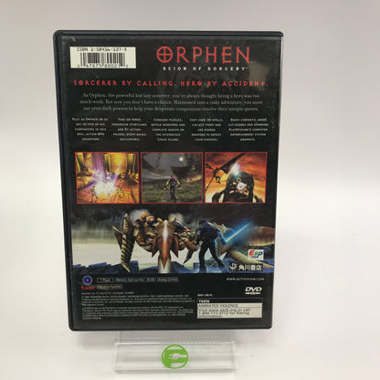 Orphen Scion of Sorcery (Sony PlayStation 2 PS2, 2000) CIB w/ Registration Card