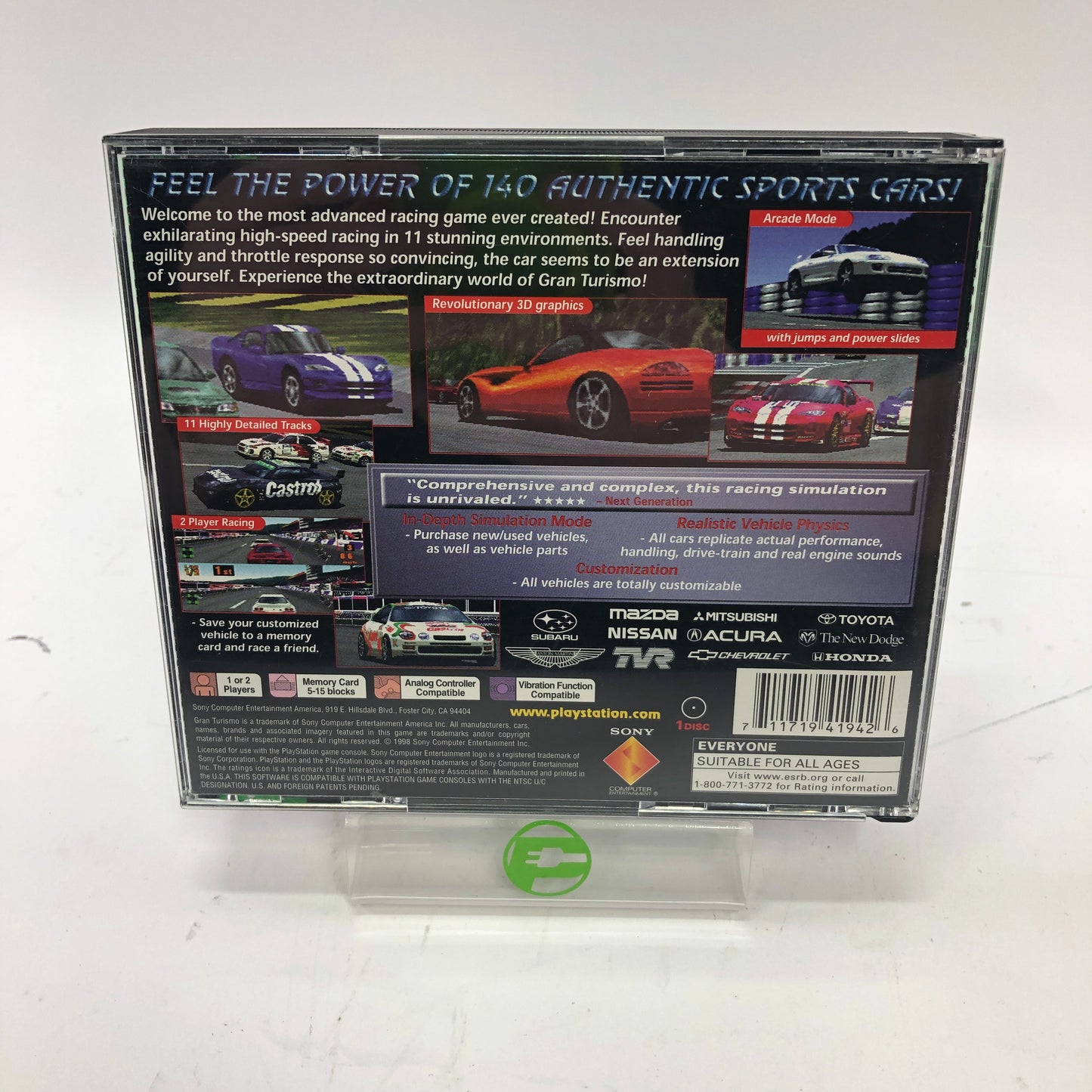 Gran Turismo and Gran Turismo 2 Collection, CIB, Sony PlayStation 1 PS1 Games