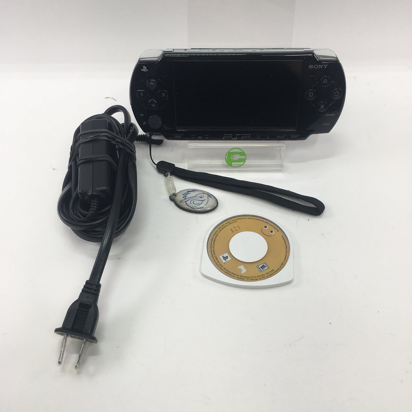Sony Playstation Portable PSP PSP-2001 Black w OEM Charger Loco Roco 2