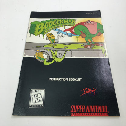Boogerman A Pick and Flick Adventure (Super Nintendo SNES, 1995)