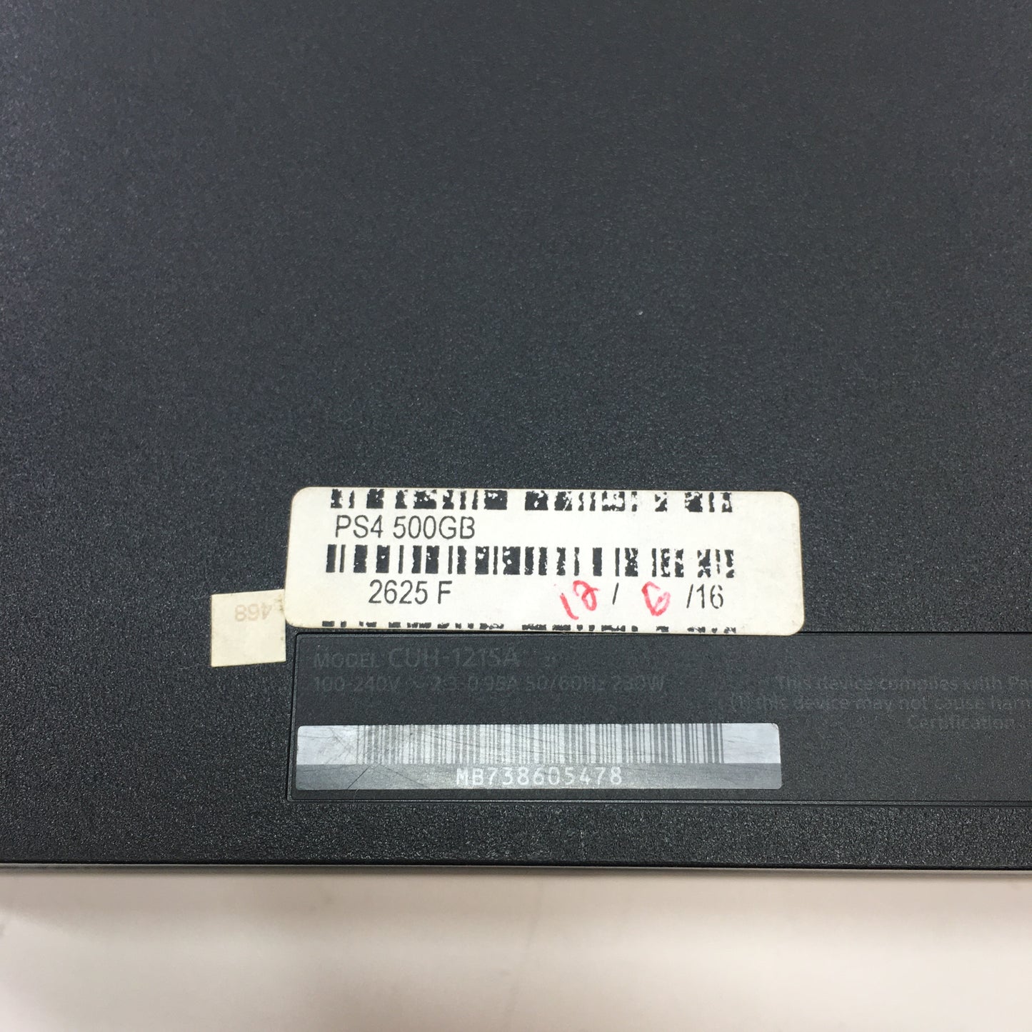 Sony PlayStation 4 PS4 500GB Black Console Gaming System Only CUH-1215A Working