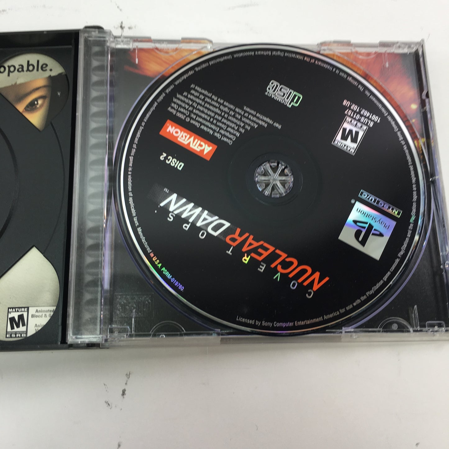 Covert Ops Nuclear Dawn (Sony PlayStation 1 PS1, 2000) CIB w Registration Card