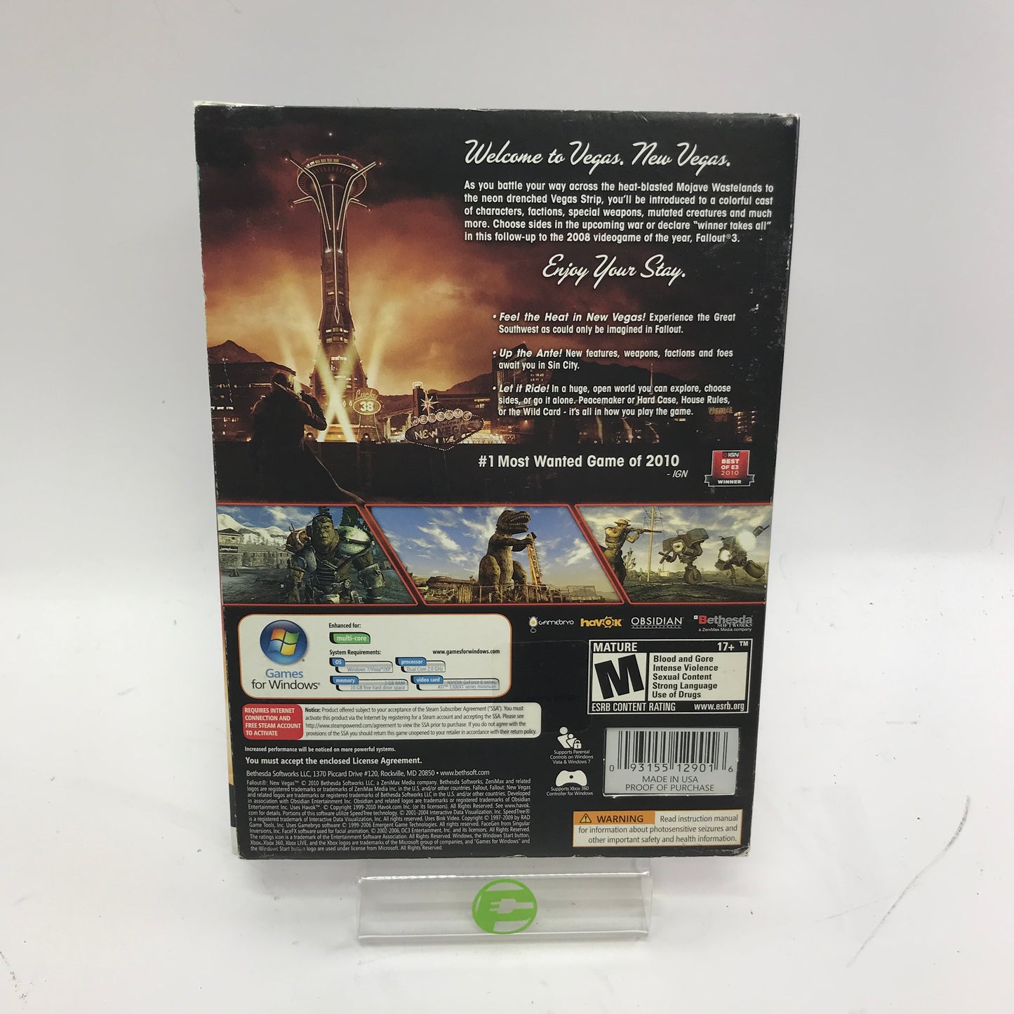 New Fallout: New Vegas (PC, 2010) Factory Sealed