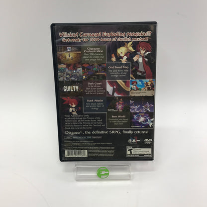 Disgaea 2 Cursed Memories (Sony PlayStation 2 PS2, 2006) CIB w Registration Card