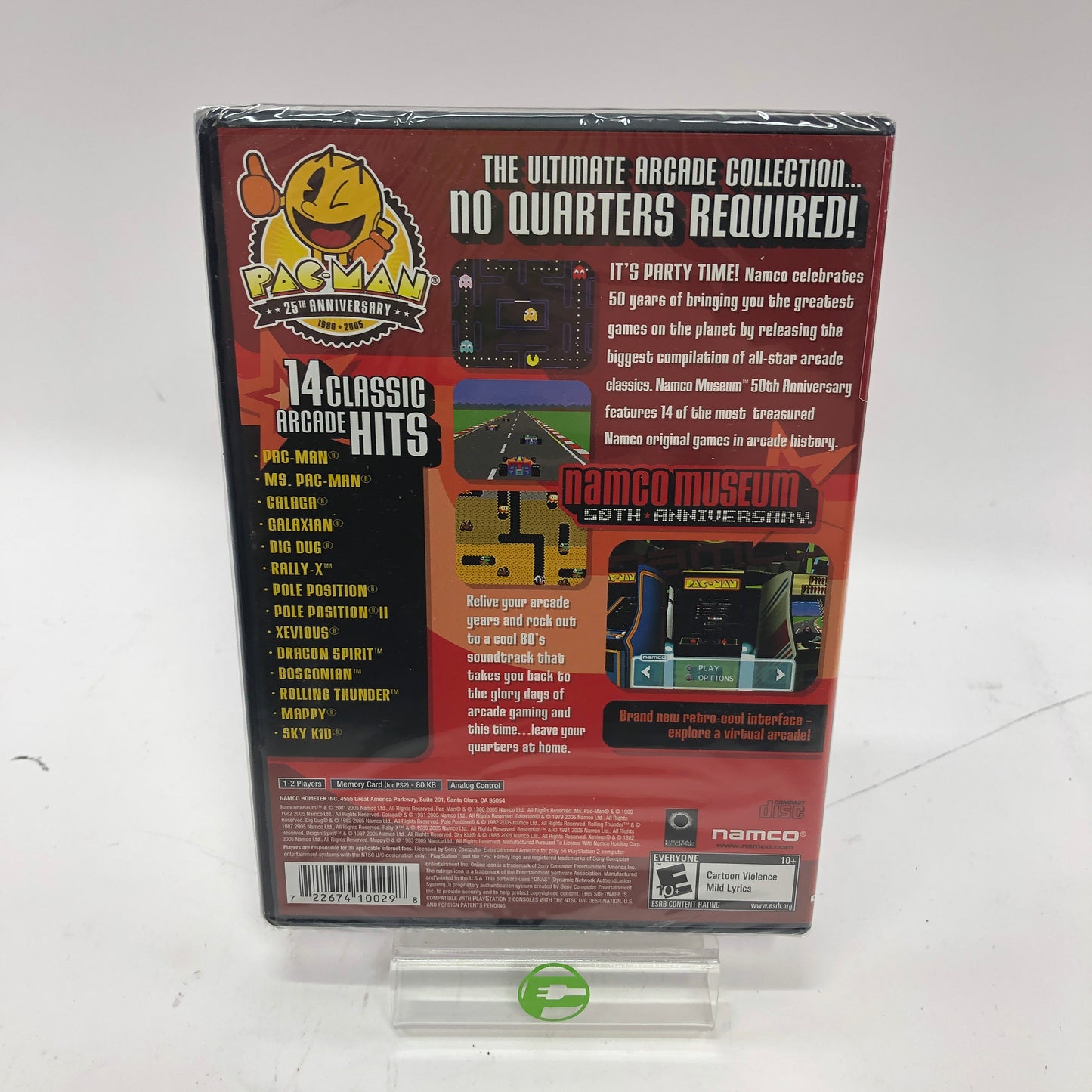 New Namco Museum 50th Anniversary (Sony PlayStation 2 PS2, 2005) Factory Sealed