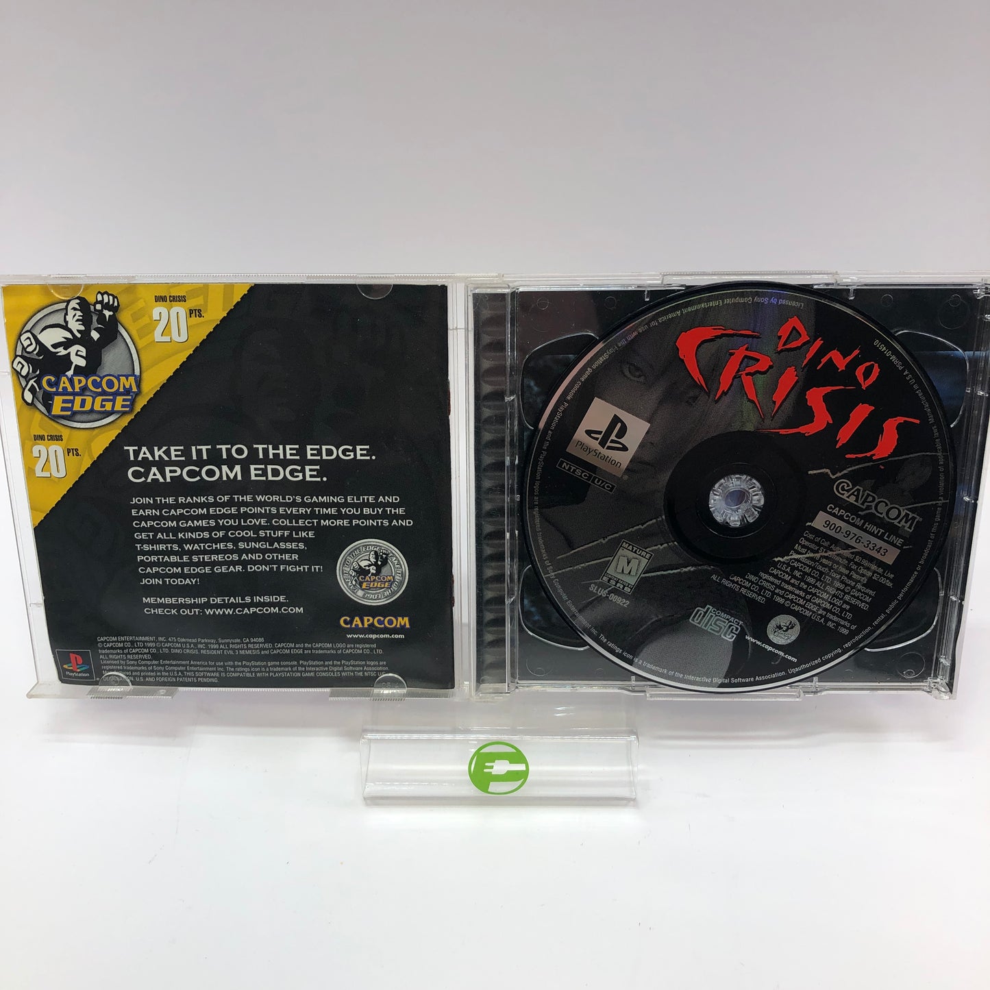 Dino Crisis [2 Disc Edition] (Sony PlayStation 1 PS1, 1999) Tested w/ Reg Card