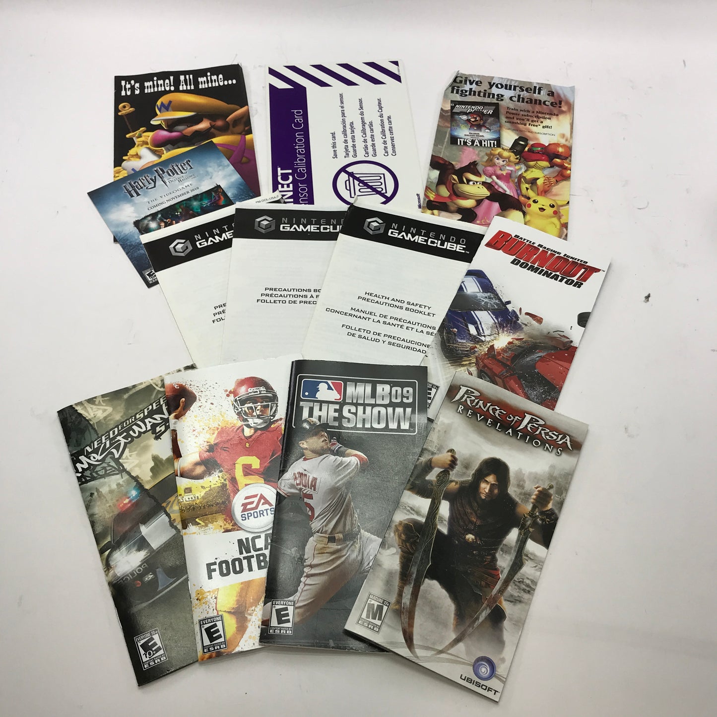 Lot of 93 Assorted Game Manuals [Wii, N64, NES, PS2 and More]  READ