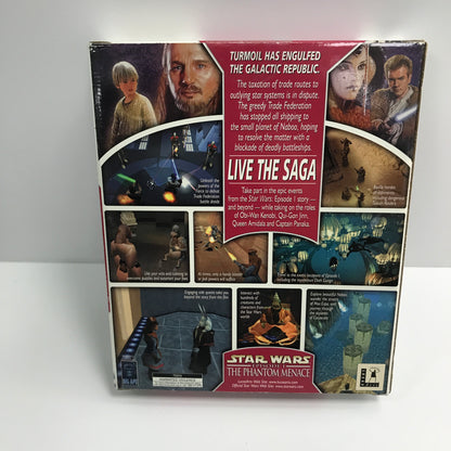 Star Wars Episode I: The Phantom Menace (PC, 1999) in Original Big Box w Manual