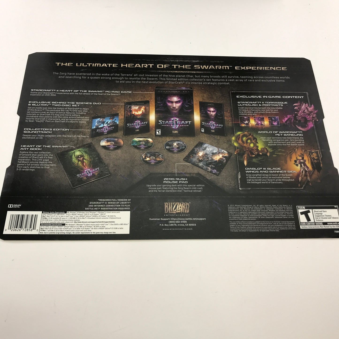 StarCraft II Heart of the Swarm [Collector's Edition] (PC, 2013) Most Sealed