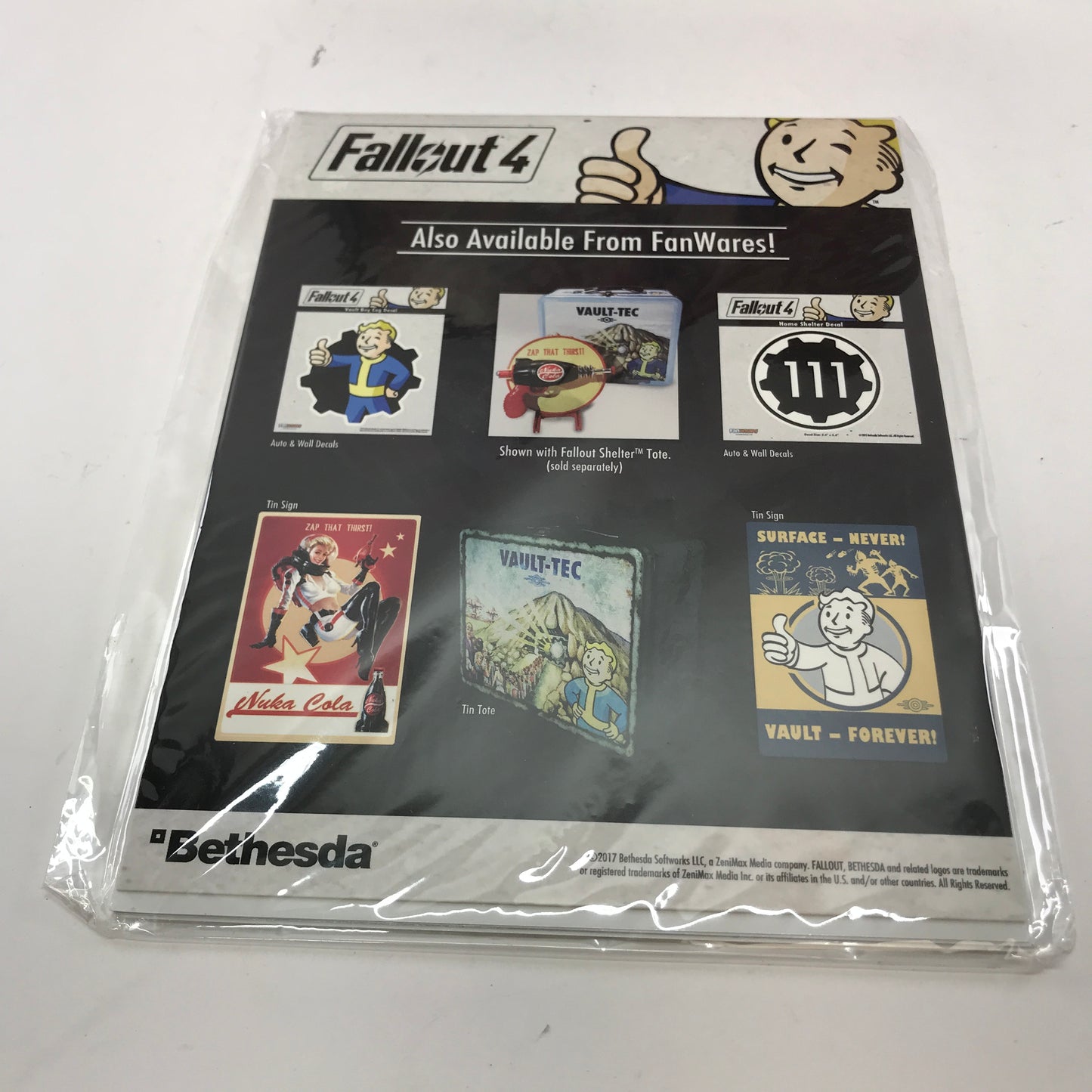 Fallout Collectable Nuka Bola Lunch Box w Sticker Set