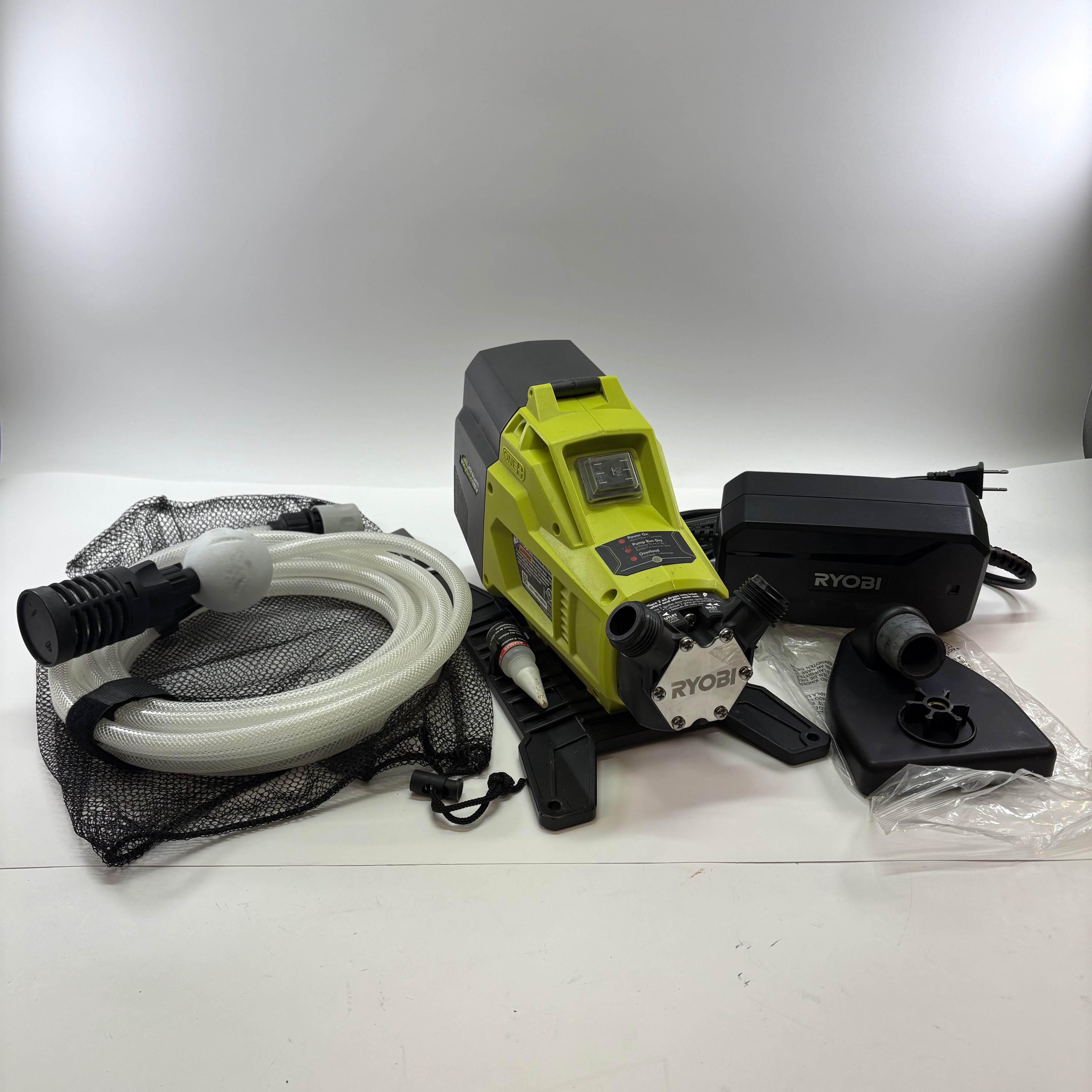 Ryobi P750 18V ONE+ Hybrid Transfer Pump with AC power adapter ...