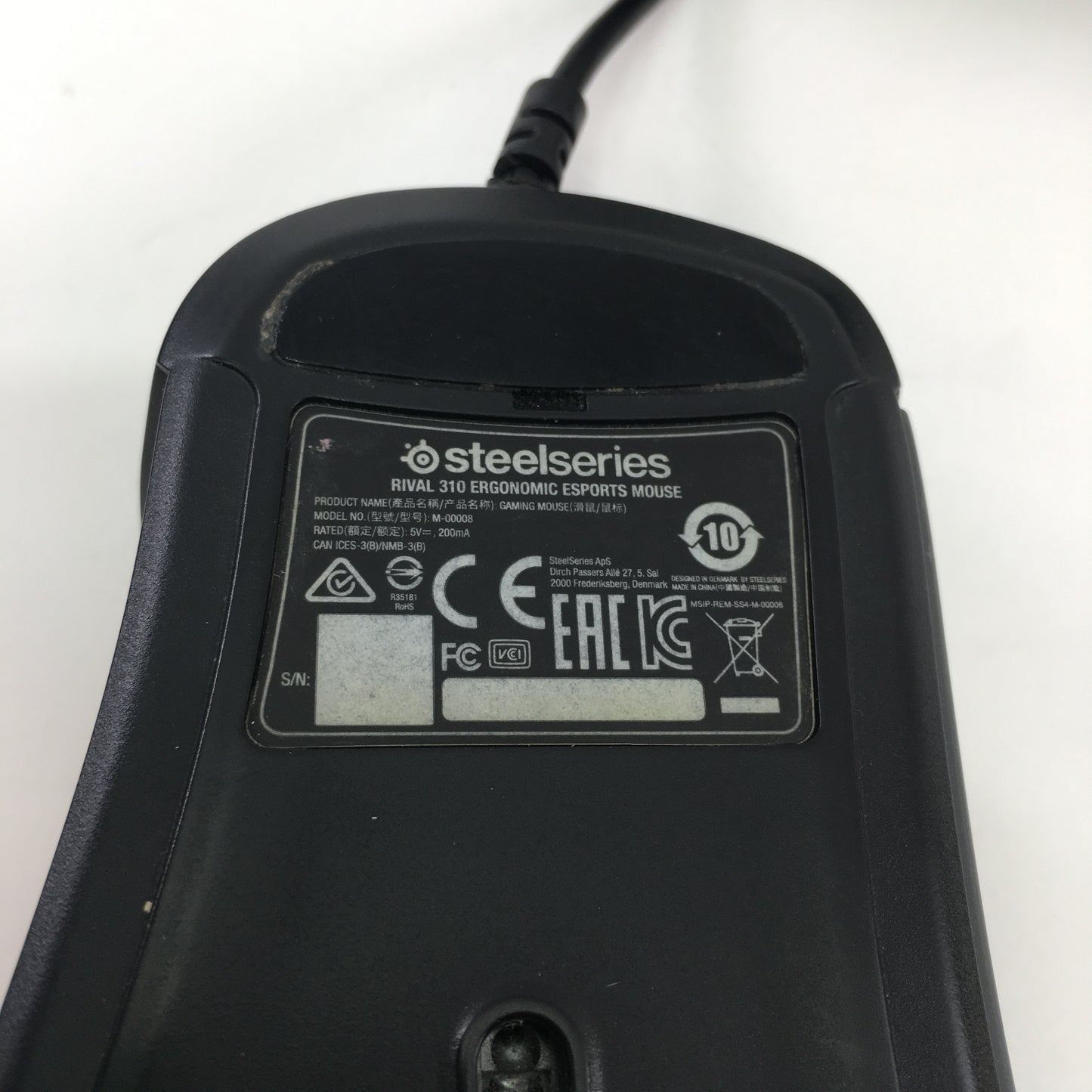 Steelseries Rival 310 Ergonomic Esports Mouse USB Wired Mouse