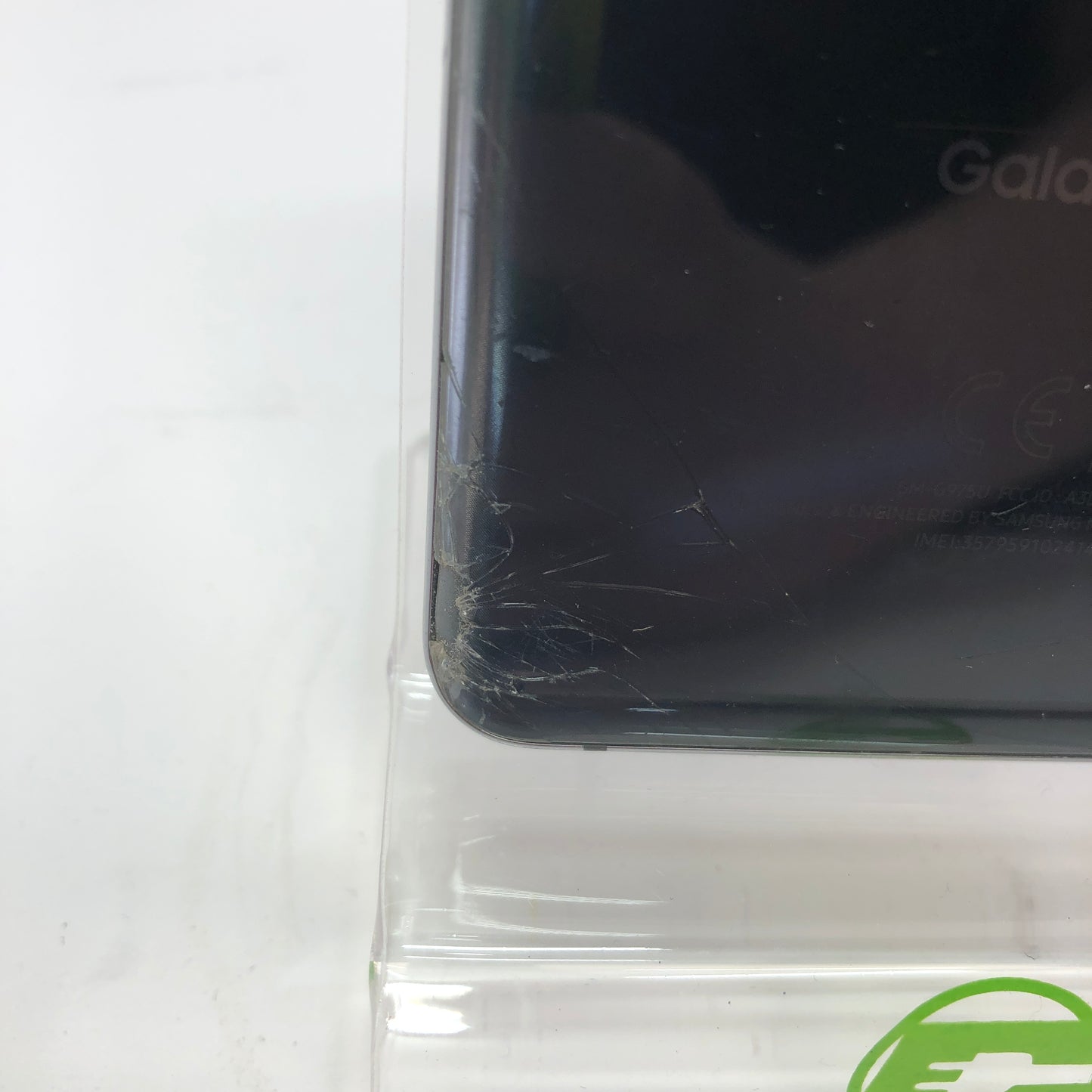 Broken Verizon Samsung Galaxy S10 Plus 128GB SM-G975U1 Cracked Screen Parts Only