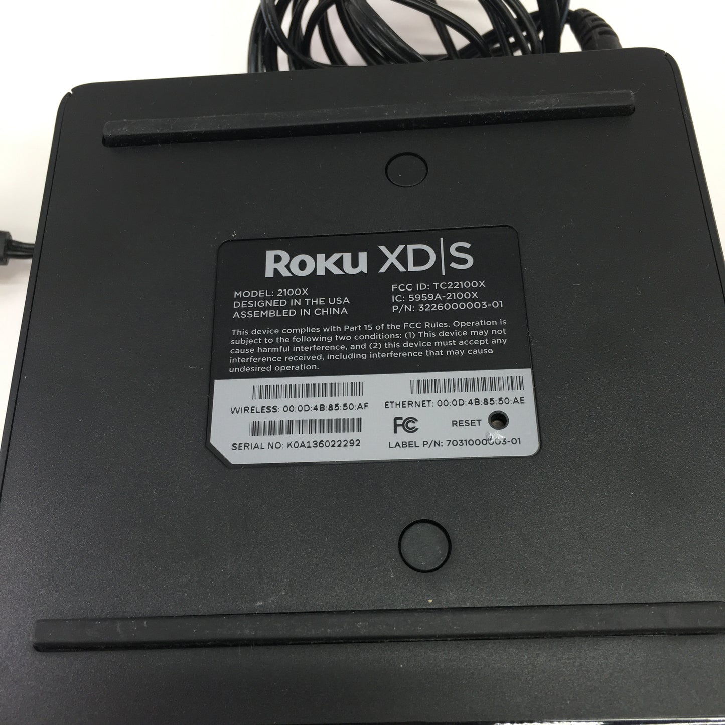 Roku XD/S Wireless Media Streaming 2100X w/ Remote