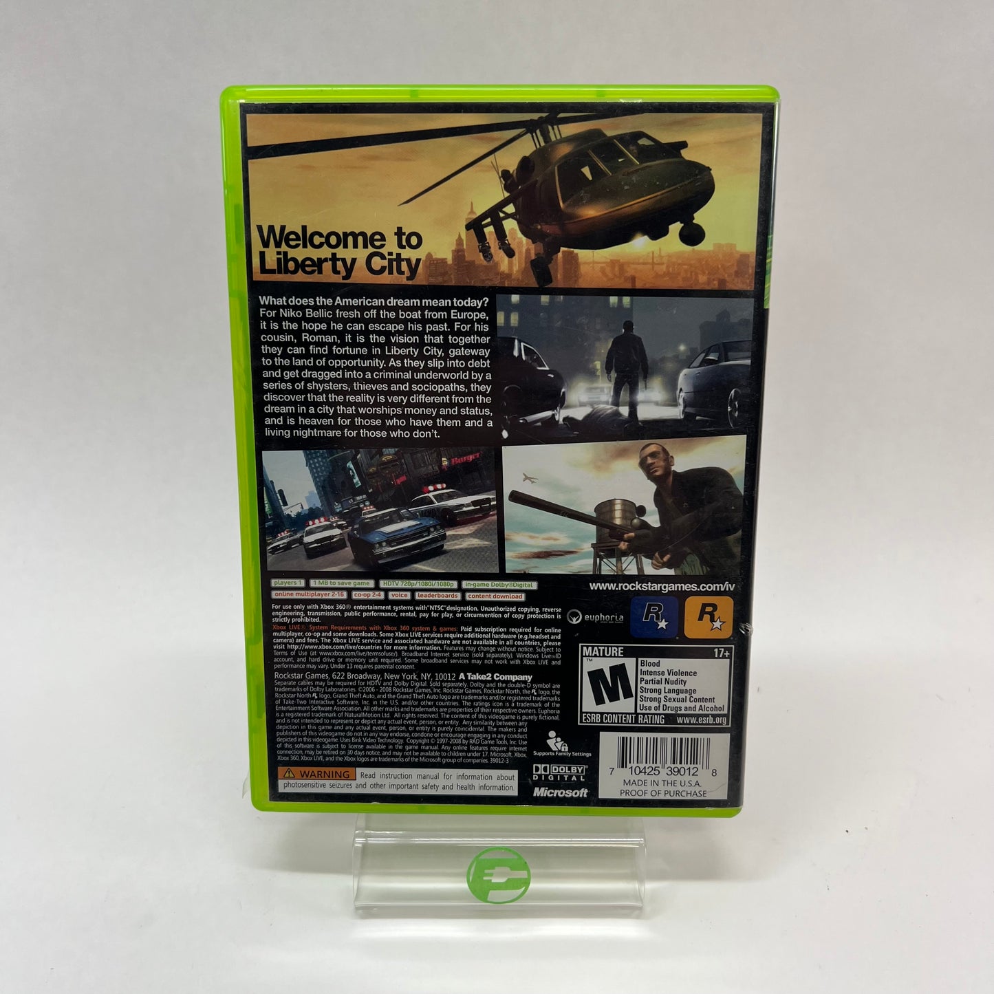 Grand Theft Auto IV (Microsoft Xbox 360, 2008)