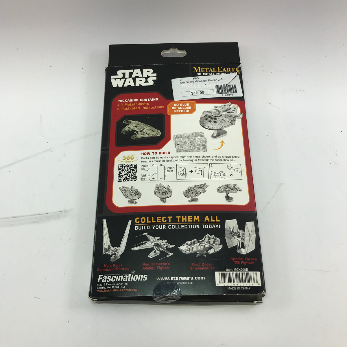 New Star Wars Millennium Falcon 3D Metal Model Kit #ICX200B