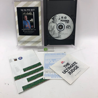 Madden 97 (Sega Saturn, 1996) Complete in Original Box w/ Inserts, CIB