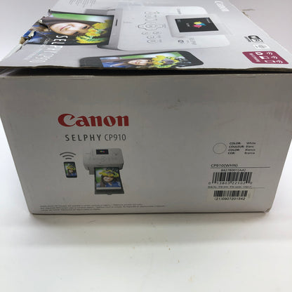 Canon Selphy cp910 Compact Photo Printer w Photo Paper, No Power Cord READ