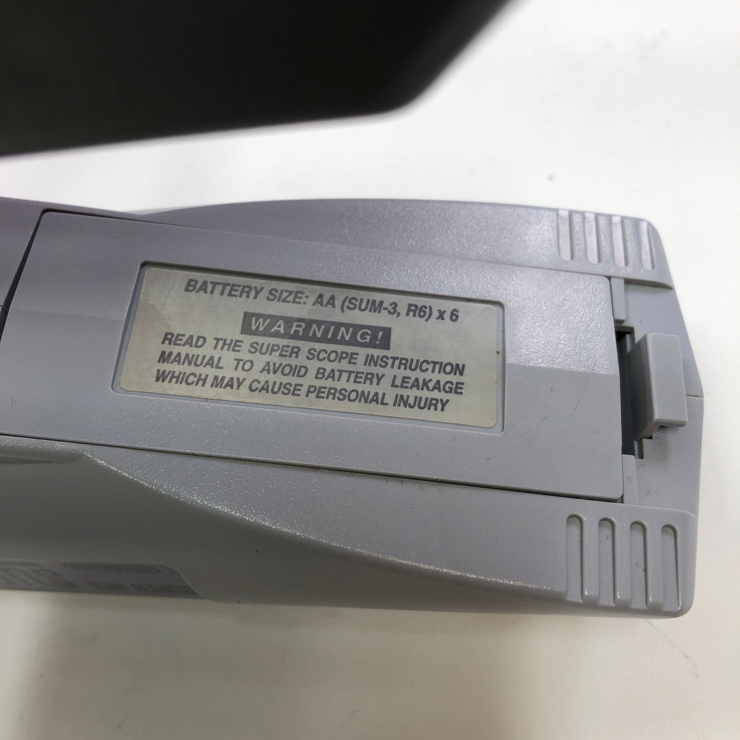 Super Nintendo Super Scope 6 Controller SNS-013 Gray Complete w Original Box 