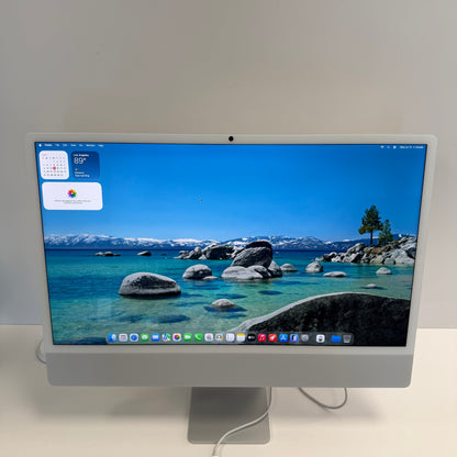 2024 Apple iMac 24" M4 10 Core 4.5GHz 16GB RAM 256GB SSD Silver A3137