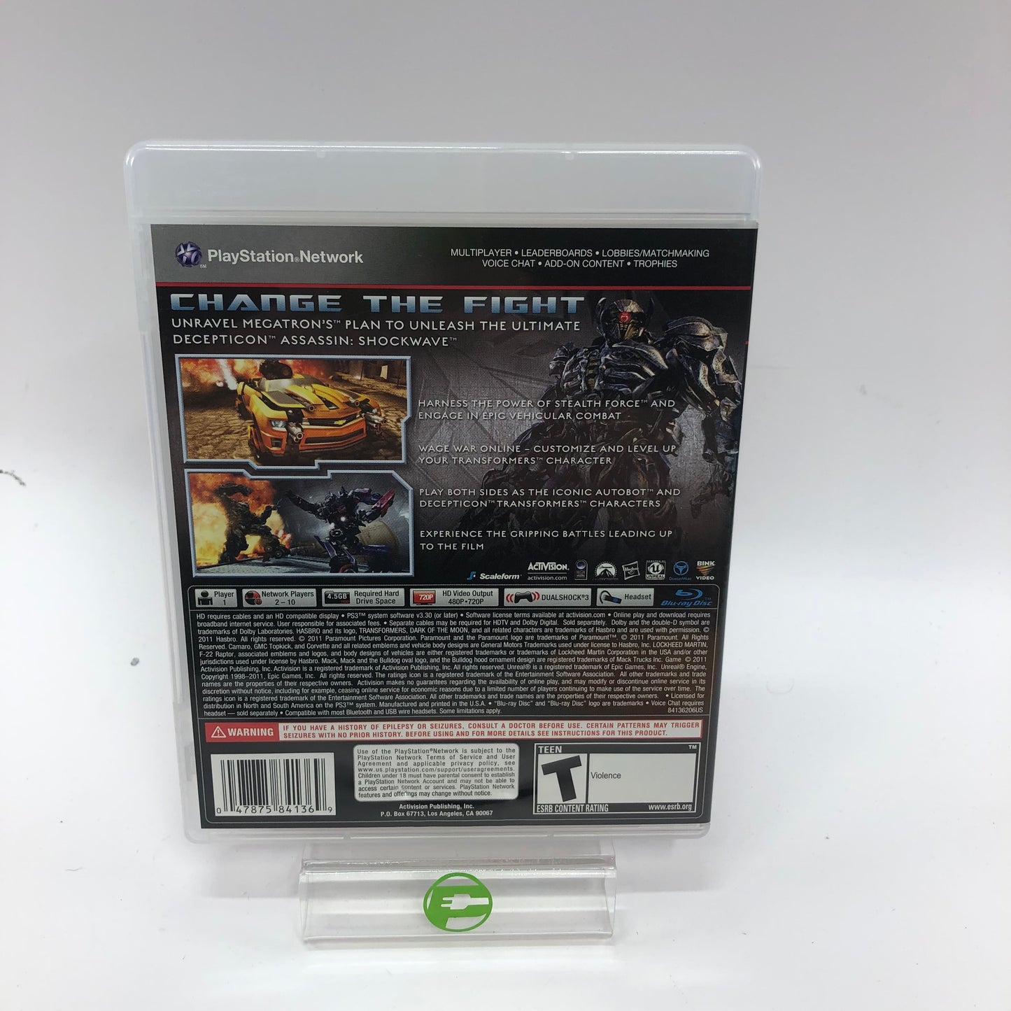 Transformers: Dark of the Moon (Sony PlayStation 3 PS3, 2011) CIB