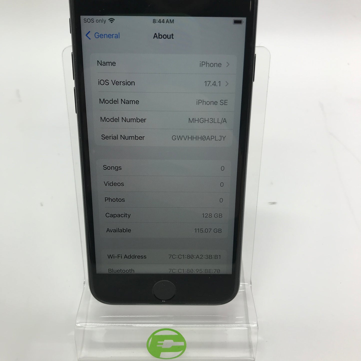 Broken Apple iPhone Se MHGH3LL/A Parts Only READ