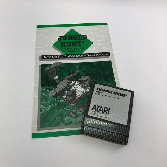 Jungle Hunt (Atari 400, 1981) Manual and Cartridge Only