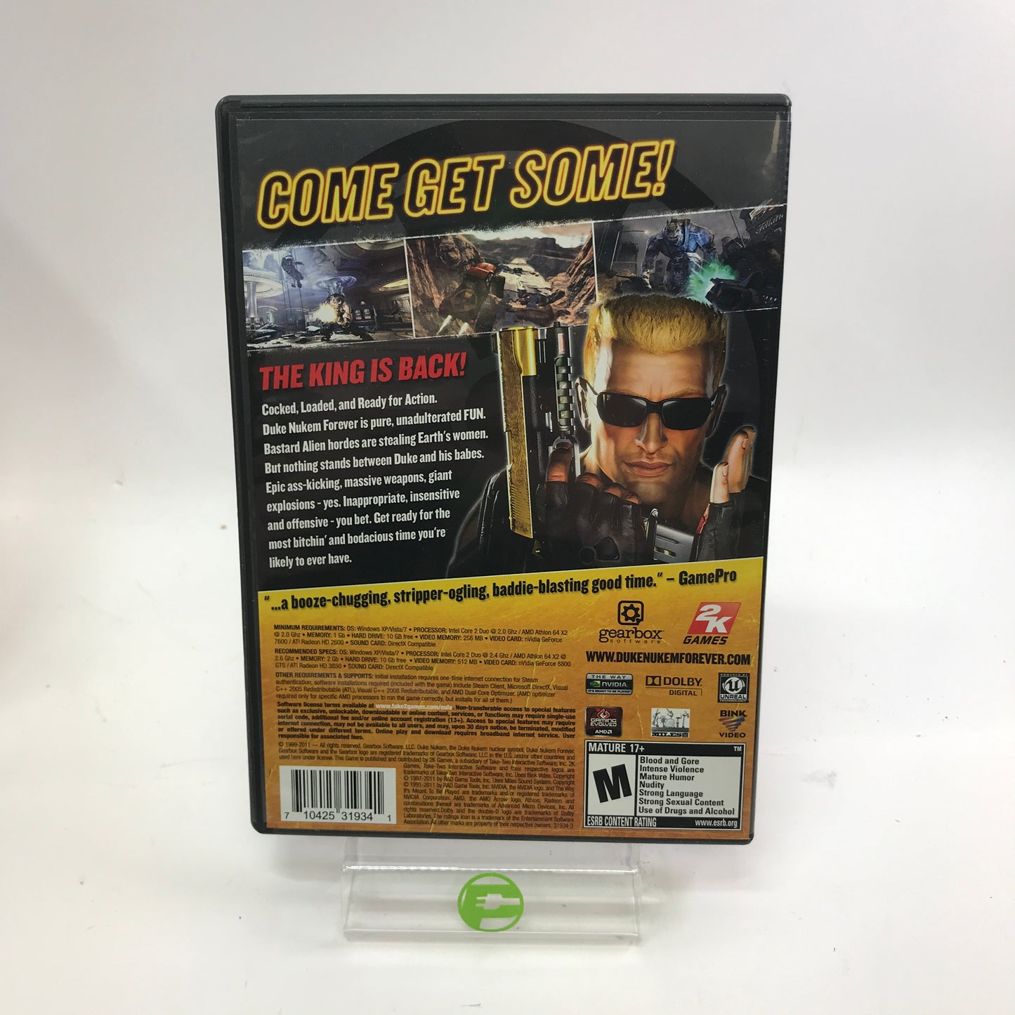 Duke Nukem Forever [Balls Of Steel Edition] (PC, 2011) Complete in Original Box