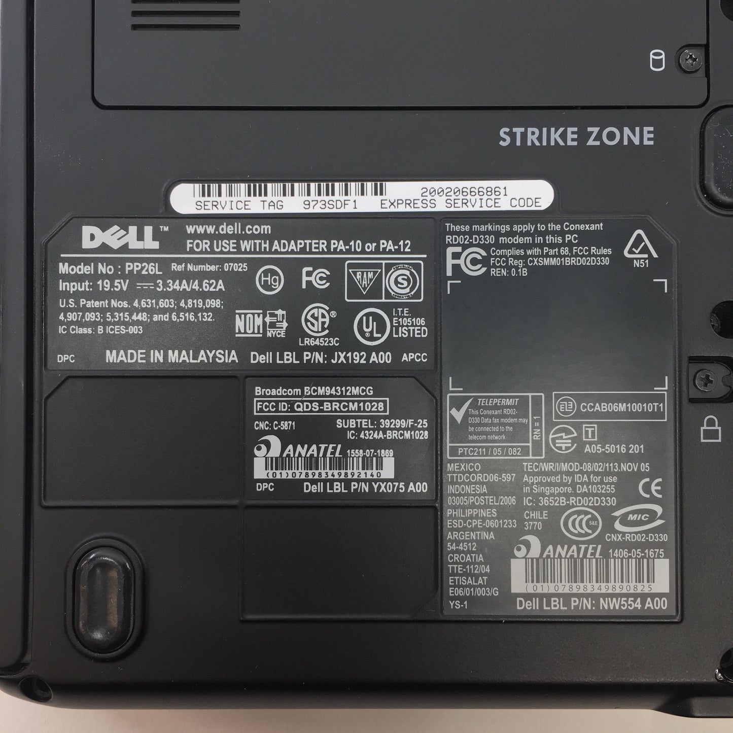 Broken Dell Vostro 1400 PP26L 14.1" Core 2 Duo 2GB RAM HDD- Parts Only