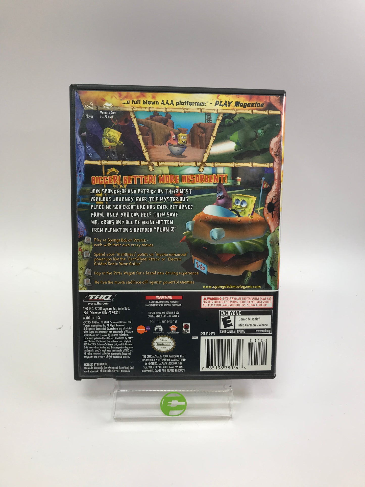 SpongeBob SquarePants The Movie (Nintendo GameCube, 2004) CIB