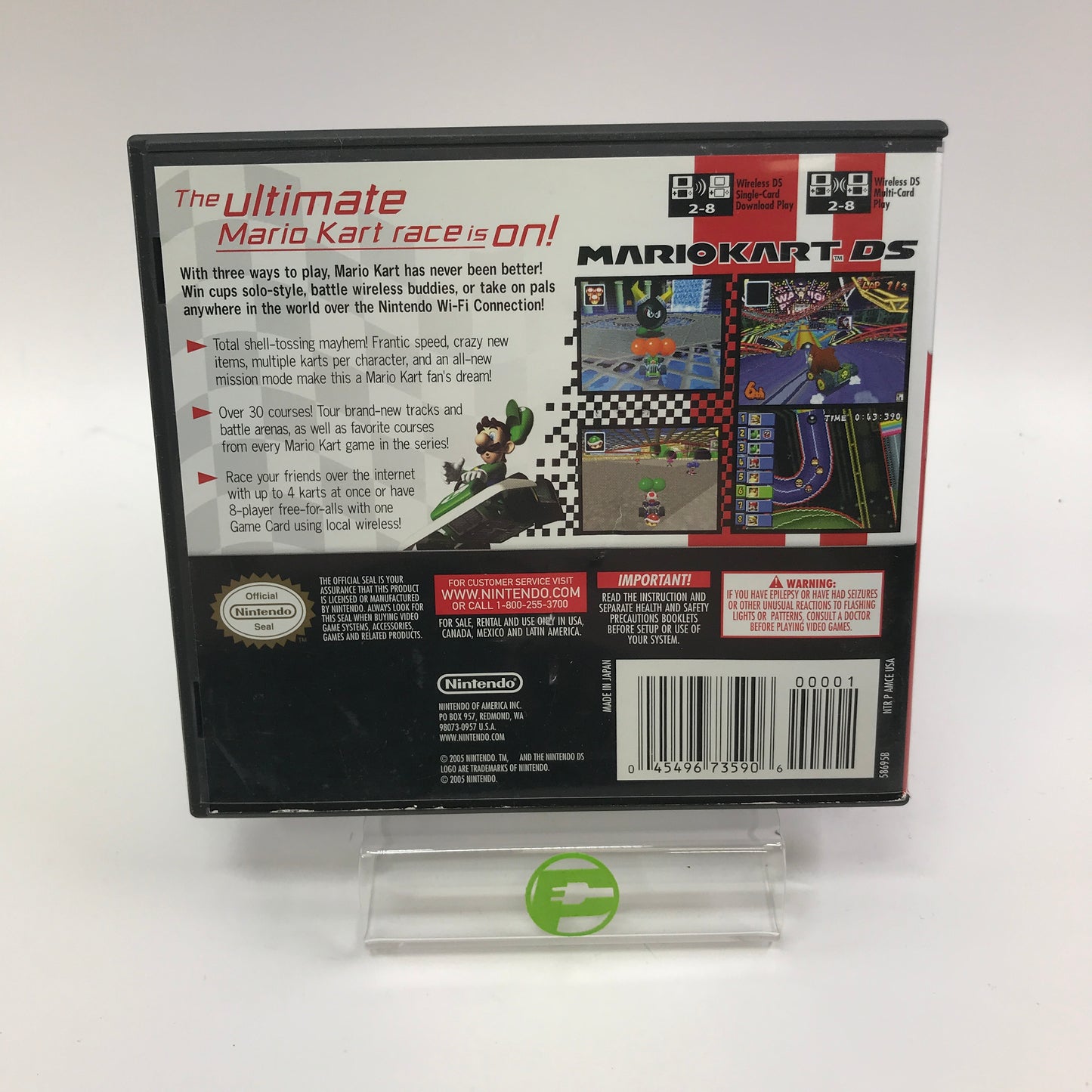 Mario Kart DS (Nintendo DS, 2005) in Original Box No Manual