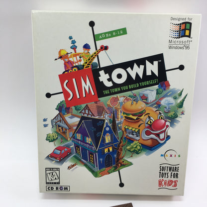 Sim Town (PC, 1994) Complete in Original Box CIB Designed for Windows 95