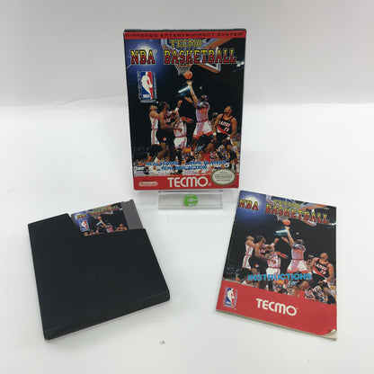 Tecmo NBA Basketball (Nintendo NES, 1992) Tested Original Box w Manual