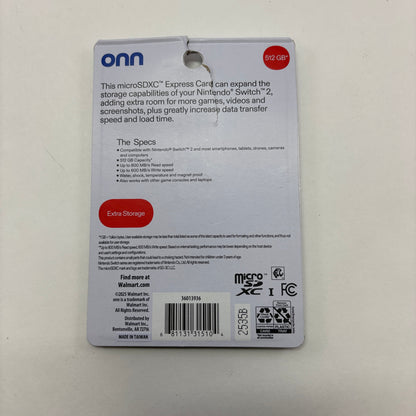 New Onn MicroSDXC 512GB 2535B