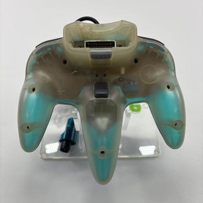 Nintendo 64 N64 Video Game Console And Controller NUS-001 Ice clear blue