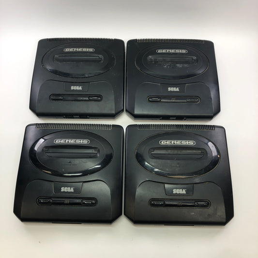 Broken Sega Genesis Model 2 Video Game Console Lot of 4 MK-1631 Parts or Repair